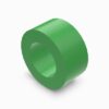 A green cylinder with a ring around it.