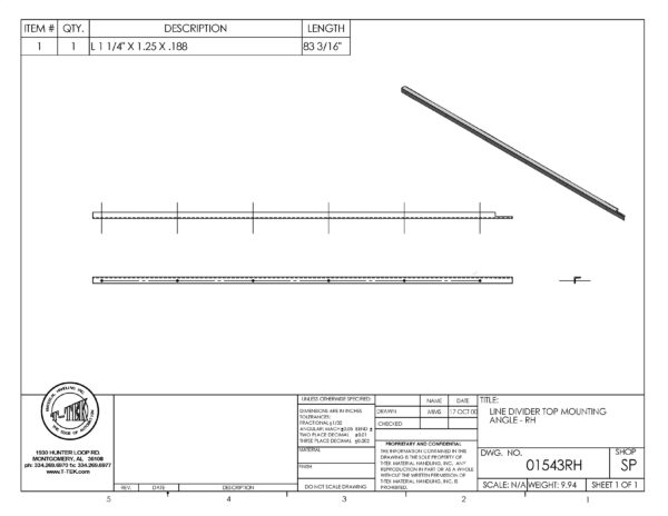 A drawing of the side of a stick.