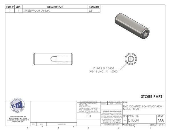 A drawing of a cylinder with a hole in it.