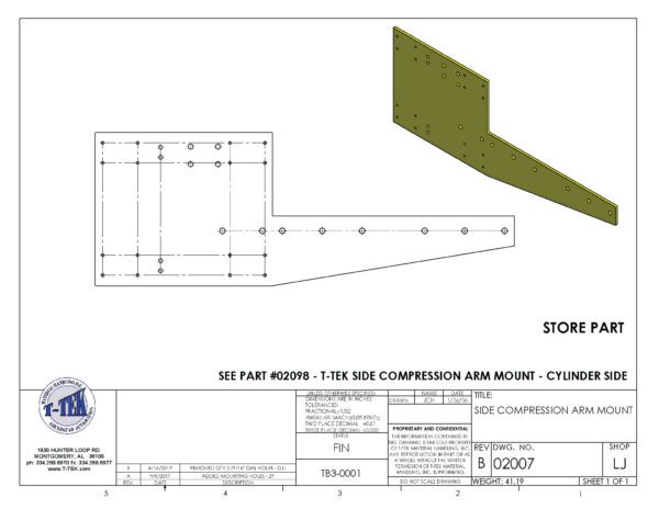 A drawing of the side of a building.