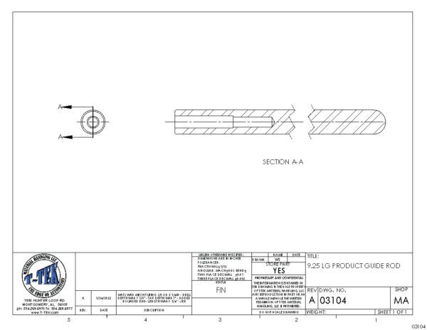 A drawing of the side of a boat.