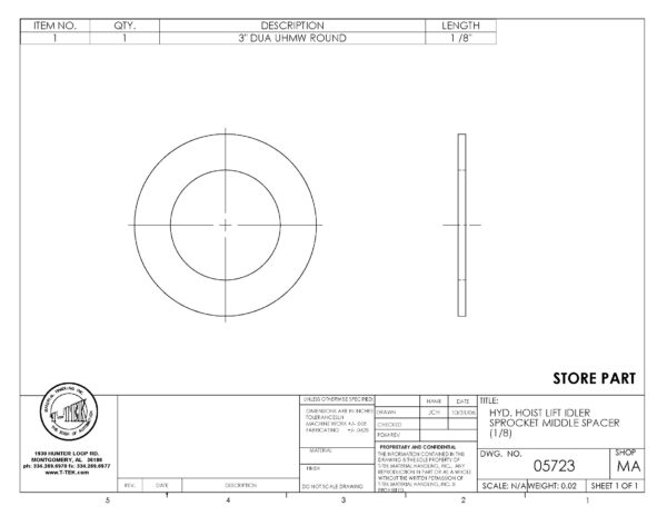 A drawing of the back side of a sheet.