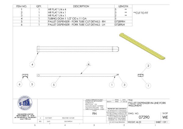 A drawing of a yellow strip on top of a sheet.