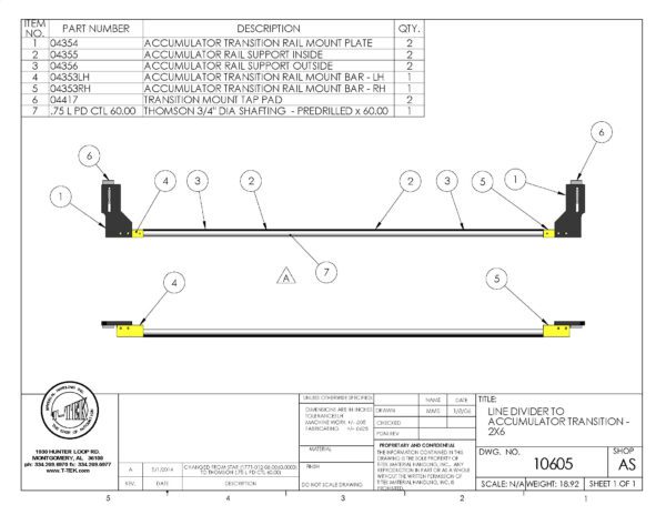 A drawing of the back side of a cable.