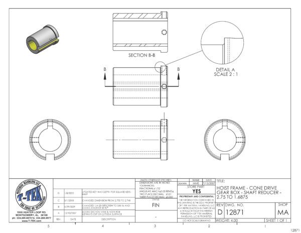 A drawing of the parts for a speaker.