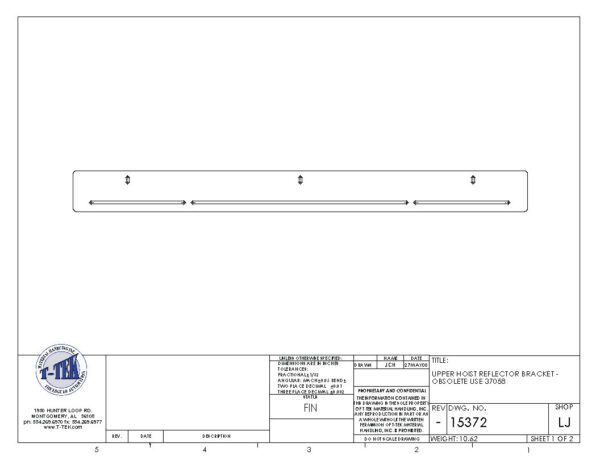 A drawing of the back side of a boat.