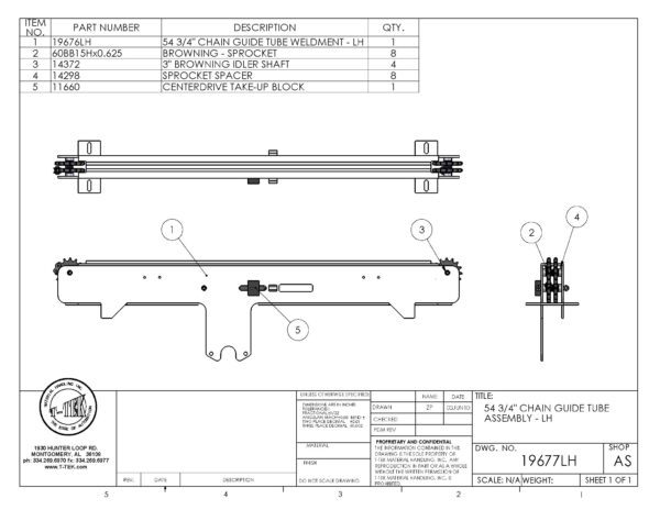 A drawing of the parts of a rifle.