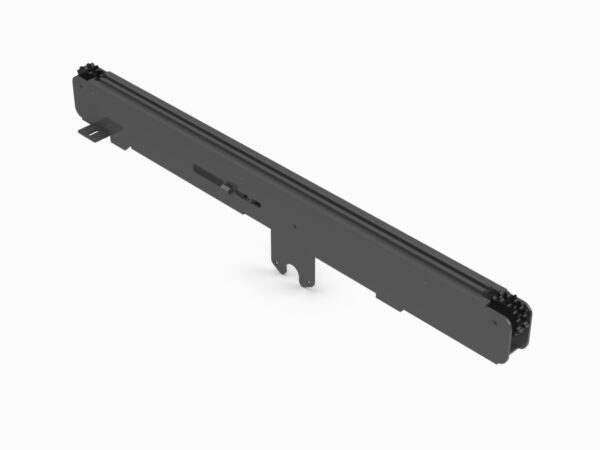 A black plastic bar with a handle on top.