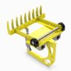 A yellow device with spikes on it.