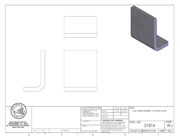 A drawing of a computer case with the cover removed.