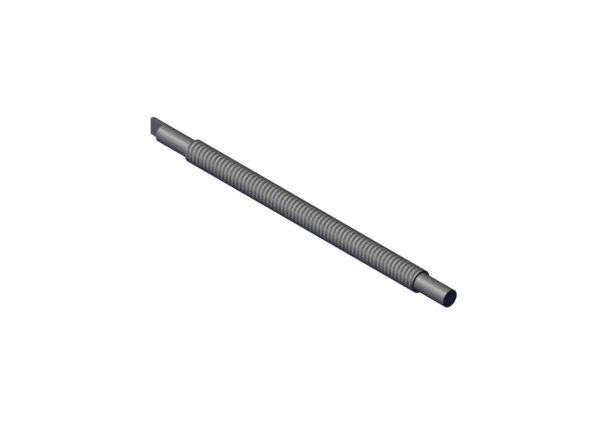 A metal tube with a long end.