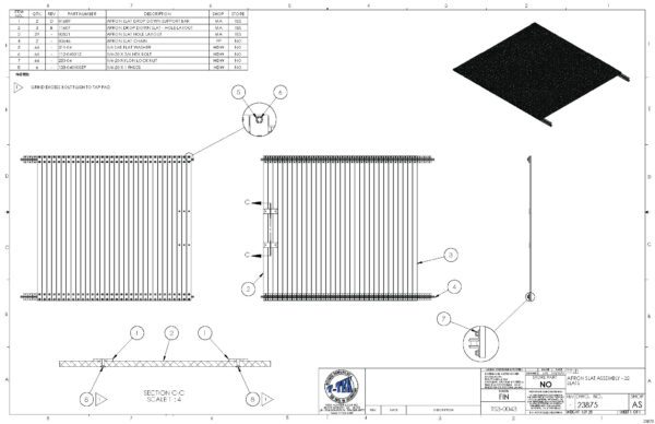 A drawing of a fence with some parts missing.