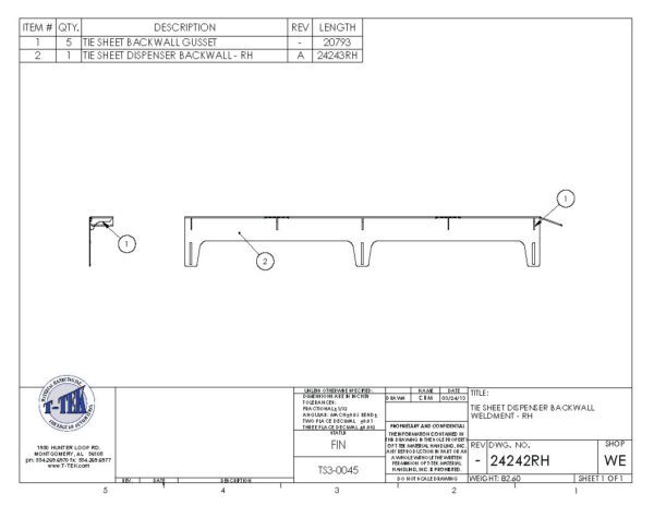 A drawing of the side of a building.