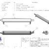 A drawing of a roller with parts labeled.