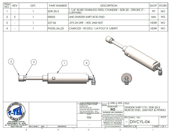 A drawing of a car shock absorber